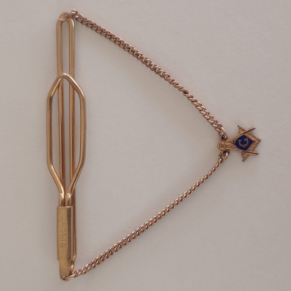 Vtg Masonic 1/20 12k GF Tie Bar
